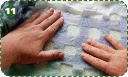 Malha de lenço de falha: classe mestre em fazer as mãos