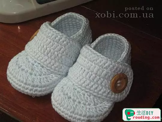Booties-Shoes kukičanje za novorođenčad s opisom i videom