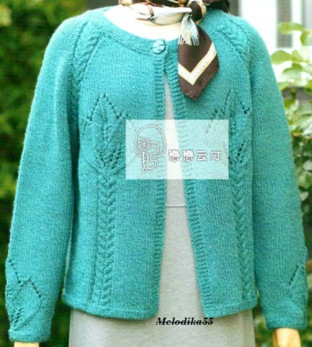 Openwork-Jacke mit Baumwollspeichen für ein Mädchen: Schemata und Beschreibung