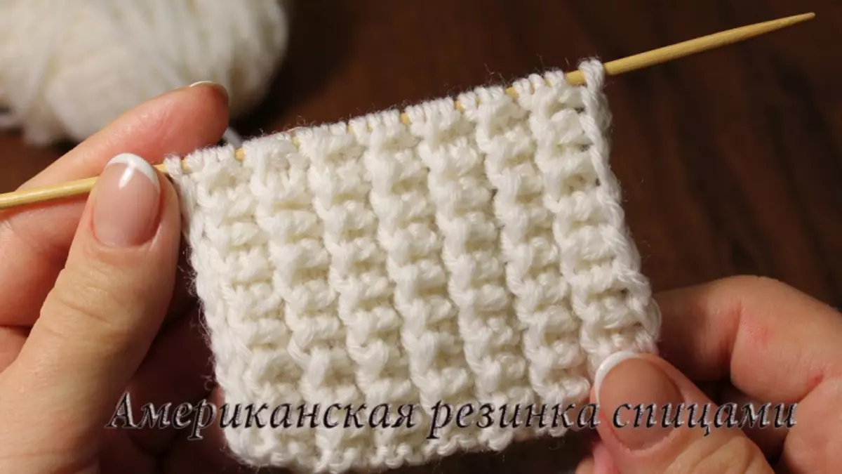 Agullas de tricô de goma estadounidense: esquema de tricotar con fotos e vídeos