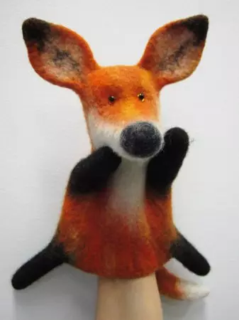 Nedves felting a gyapjúból: Listáb - Hand Toy, Master Class a kezdőknek