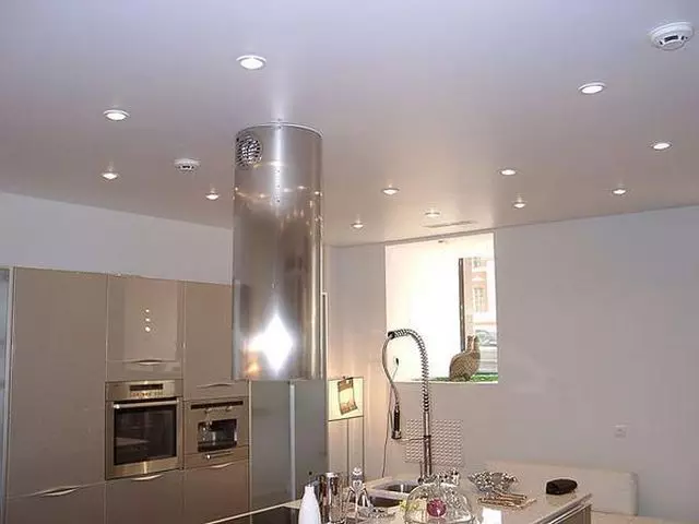 Plasterboard ceiling: kitchen design, corridor