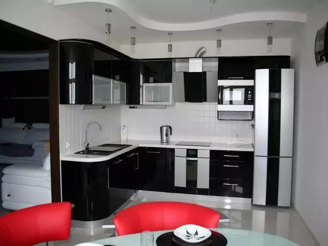 Gipso plokštės lubos: virtuvės dizainas, koridorius