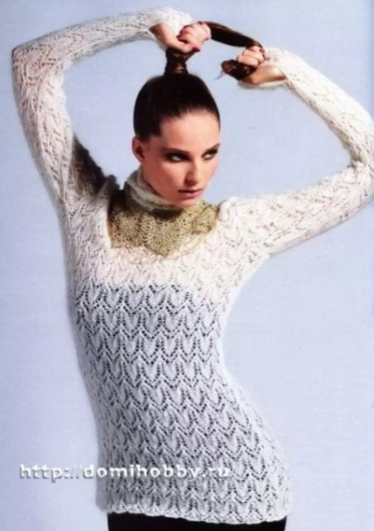Openwork sweater knitting needles for women with description, photo and video