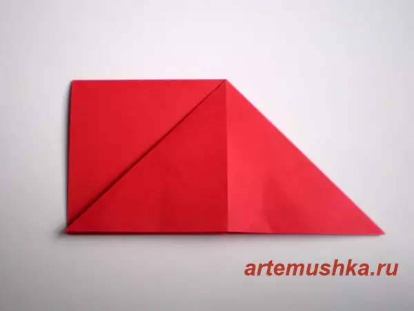 Origami munggah saka kertas nganggo tangan: Skema ing Rusia kanggo pamula