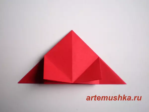 Origami va pujar de paper amb les mans: esquema en rus per a principiants