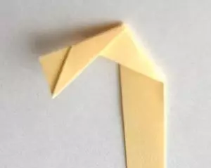 Origami subiu de papel con mans: esquema en ruso para principiantes