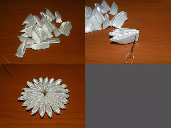 Pétales de Kanzashi: Vidéo de classe de maître avec une photo de feuilles rondes et pointues