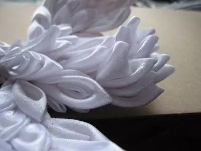 Kanzashi fra Satin Ribbons for nybegynnere: Master Class of Hairpins and Swan