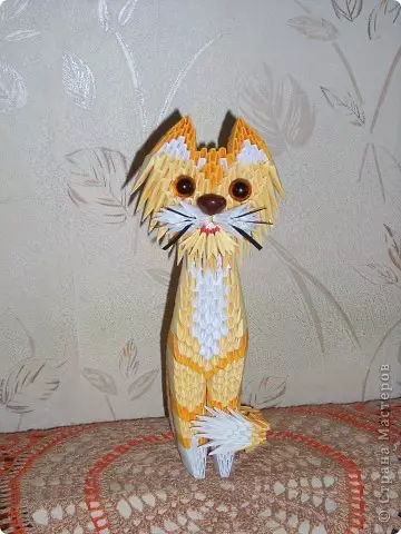 Cat (origami modular): skema e ndërtimit të rydy dhe lizon me klasë master