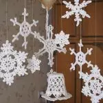 [Kreatifitas Ngarep] rajutan salju salju - dekorasi udara kanggo taun anyar