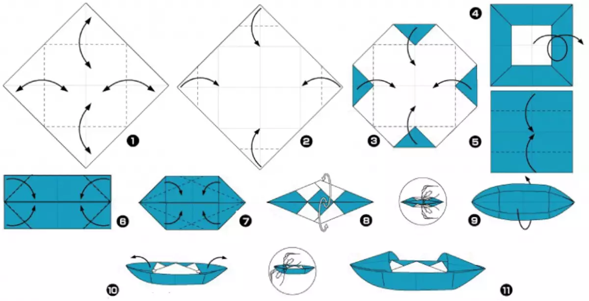 Video origami mill-karta għat-tfal: fjuri, żrinġijiet u dgħajsa