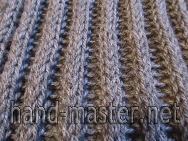 Английски гумен плетене игли за шал: плътска схема за начинаещи
