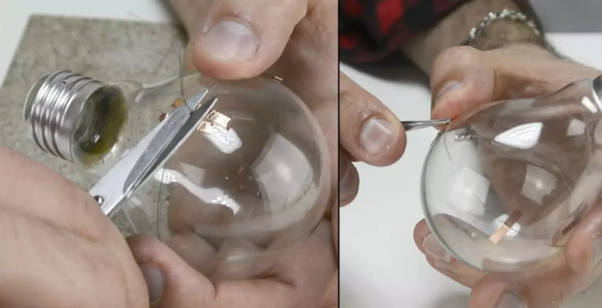 New Year's toys from light bulbs do it yourself