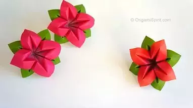 బిగినర్స్ కోసం Origami పువ్వులు కాగితం: ఒక తులిప్ మరియు లిల్లీ చేయడానికి ఎలా