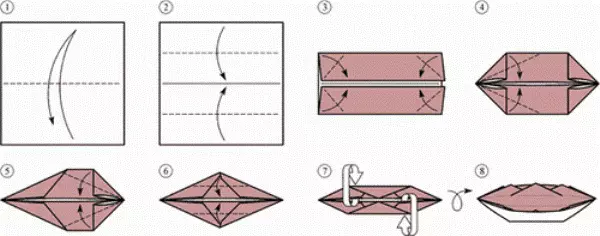 Kako napraviti origami papir: brod, zrakoplov i spremnik s videom