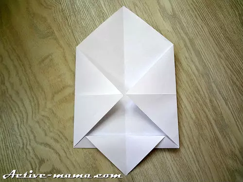 Origami paper boat with a scheme: how to make a mast with sail and pipes for children