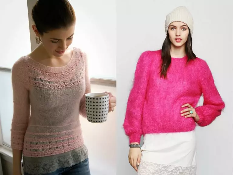 Бели плетени џемпер: женска и машка опција со фотографии и видеа