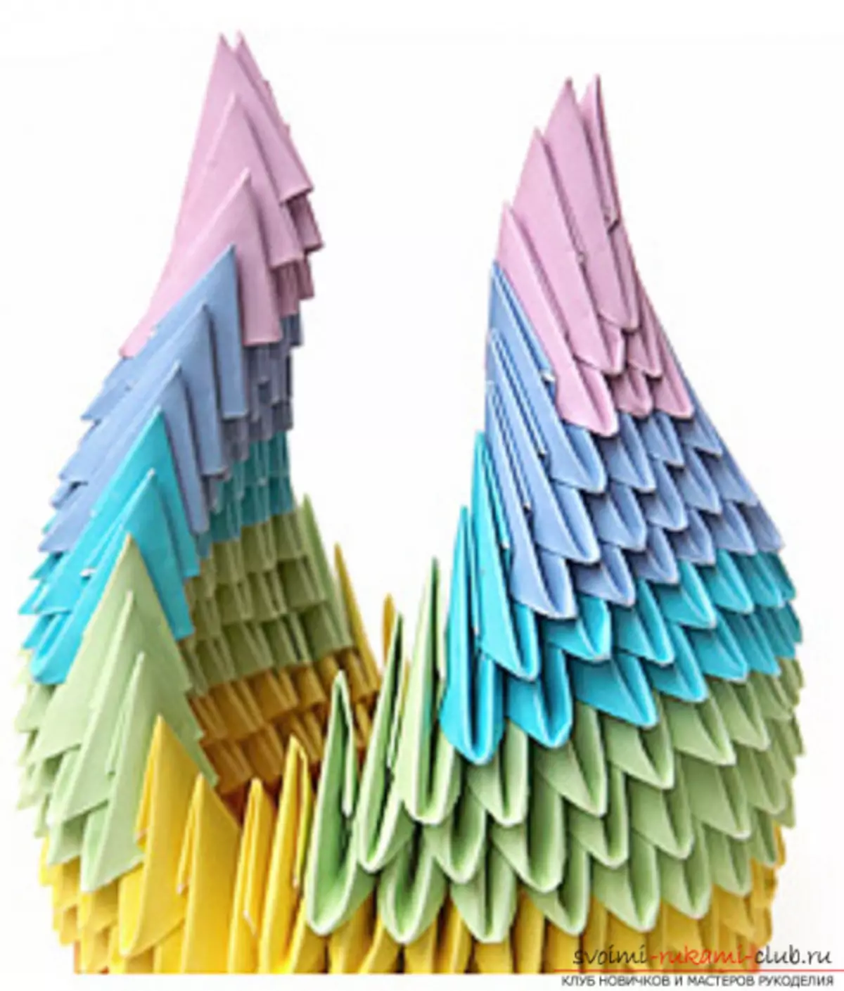 Lebed origami saka kertas: Cara nggawe langkah-langkah karo foto lan video