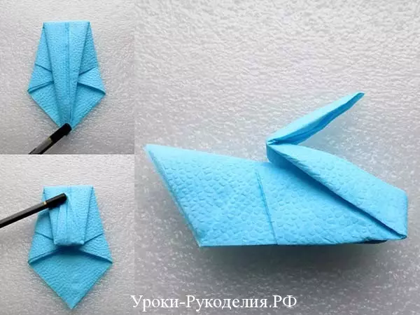 Lebed Origami iz papirja: Kako narediti korak za korakom s fotografijami in videoposnetkom