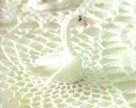 Nola lotu Swan crochet bat. Eskema
