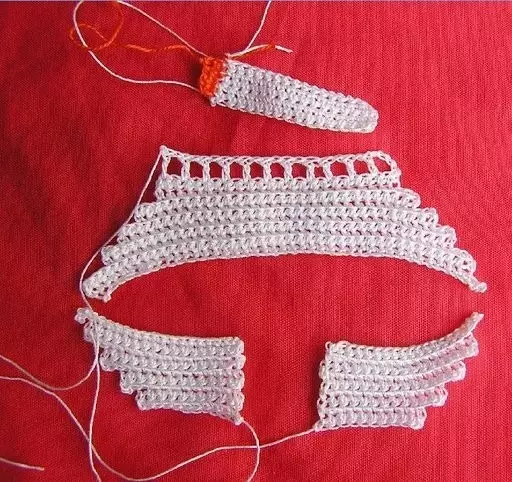 Cara mengikat crochet angsa. Skema