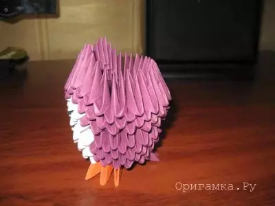 Owl: modulaarne origami, assamblee skeem Master-klassiga