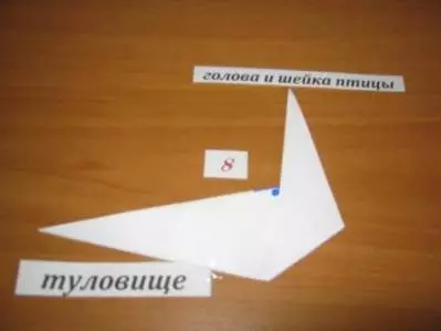 Papier Origami Birds: Hoe om 'n basiese vorm met video te maak