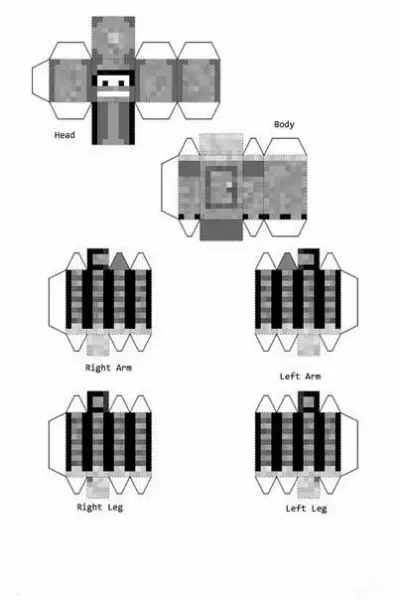 Арыгамі майнкрафт з паперы: схемы, як зрабіць блокі з фота і відэа