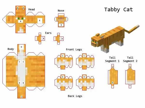 Origami Minecraft Kağız: Sxemlər, foto və video ilə blokları necə etmək olar