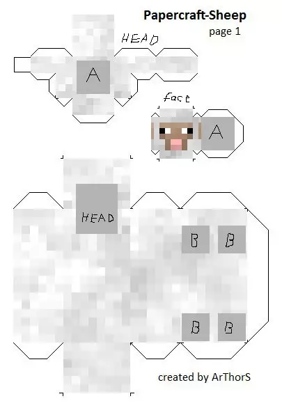 Origami Minecraft af pappír: Schemes, hvernig á að gera blokkir með myndum og myndskeiðum