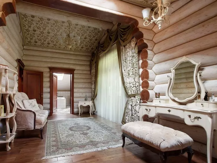 O interior dunha casa de madeira dentro: ideas modernas para unha casa de campo privada (43 fotos)