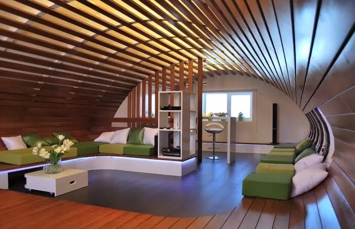 Внатрешноста на дрвена куќа внатре: модерни идеи за приватна куќа (43 фотографии)