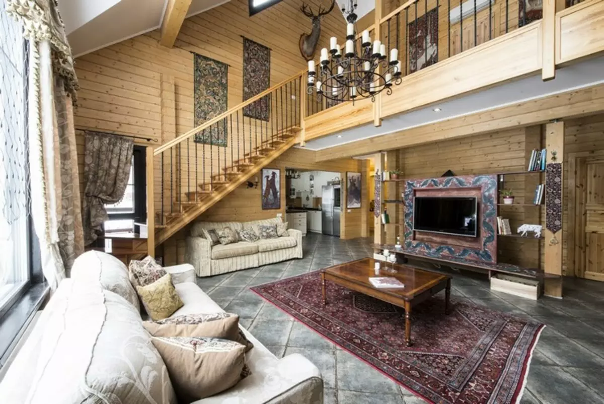 El interior de una casa de madera dentro: ideas modernas para una casa de campo privada (43 fotos)