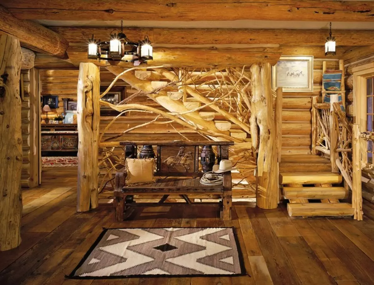 Інтер'єр дерев'яного будинку всередині: сучасні ідеї для приватного заміського будинку (43 фото)