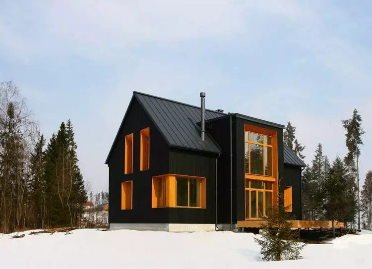 Utomhus och inredning av huset i skandinavisk stil: mysiga motiv av norra Europa (39 bilder)