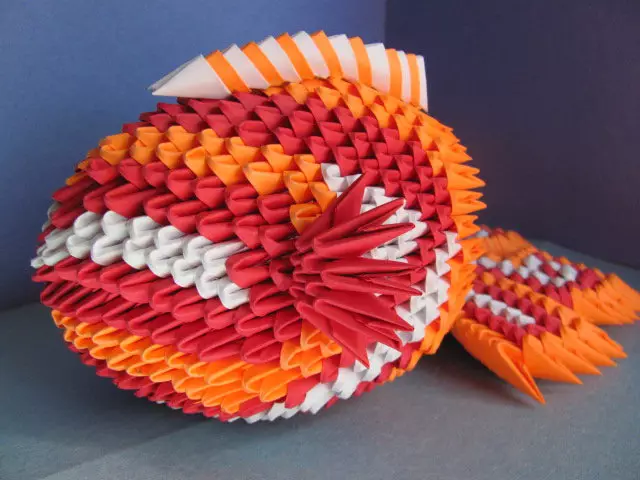 Origami: Fotoğraf ve video ile çocuklar için balık