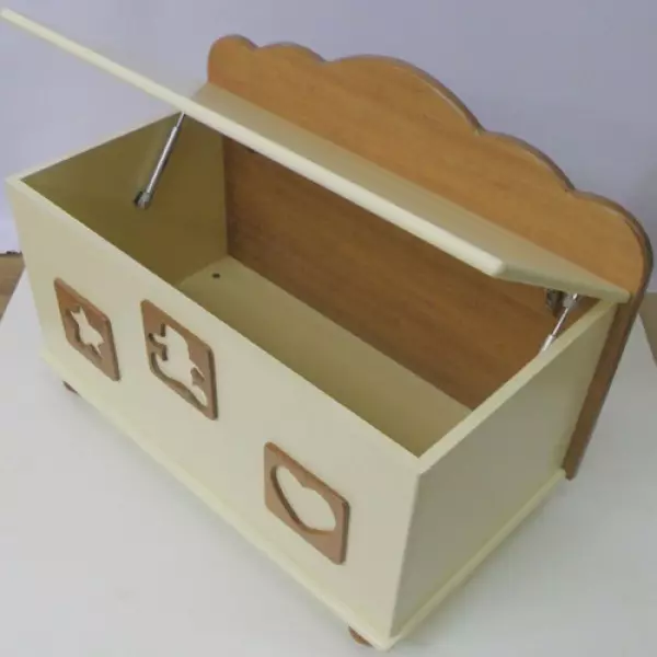 Homemade Toy Drawer: Mga kapilian gikan sa karton, panapton ug kahoy (4 mk)