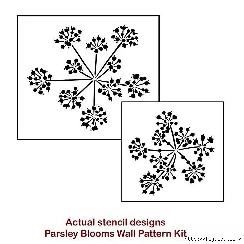 57 Květinové šablony pro dekorace a design zdi