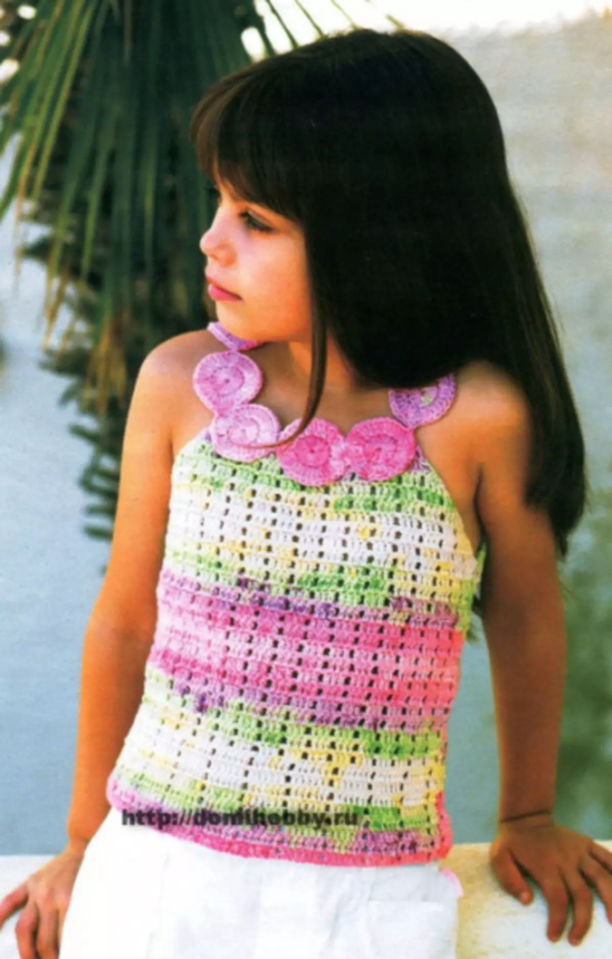 Top For Girl Crochet: Master Class with Schemes and Description