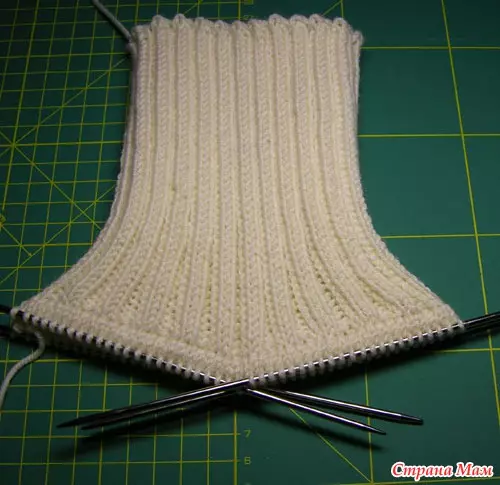 Pambabae Sweater na may Knitting Needles na may Ornament: Mga scheme na may mga larawan at video