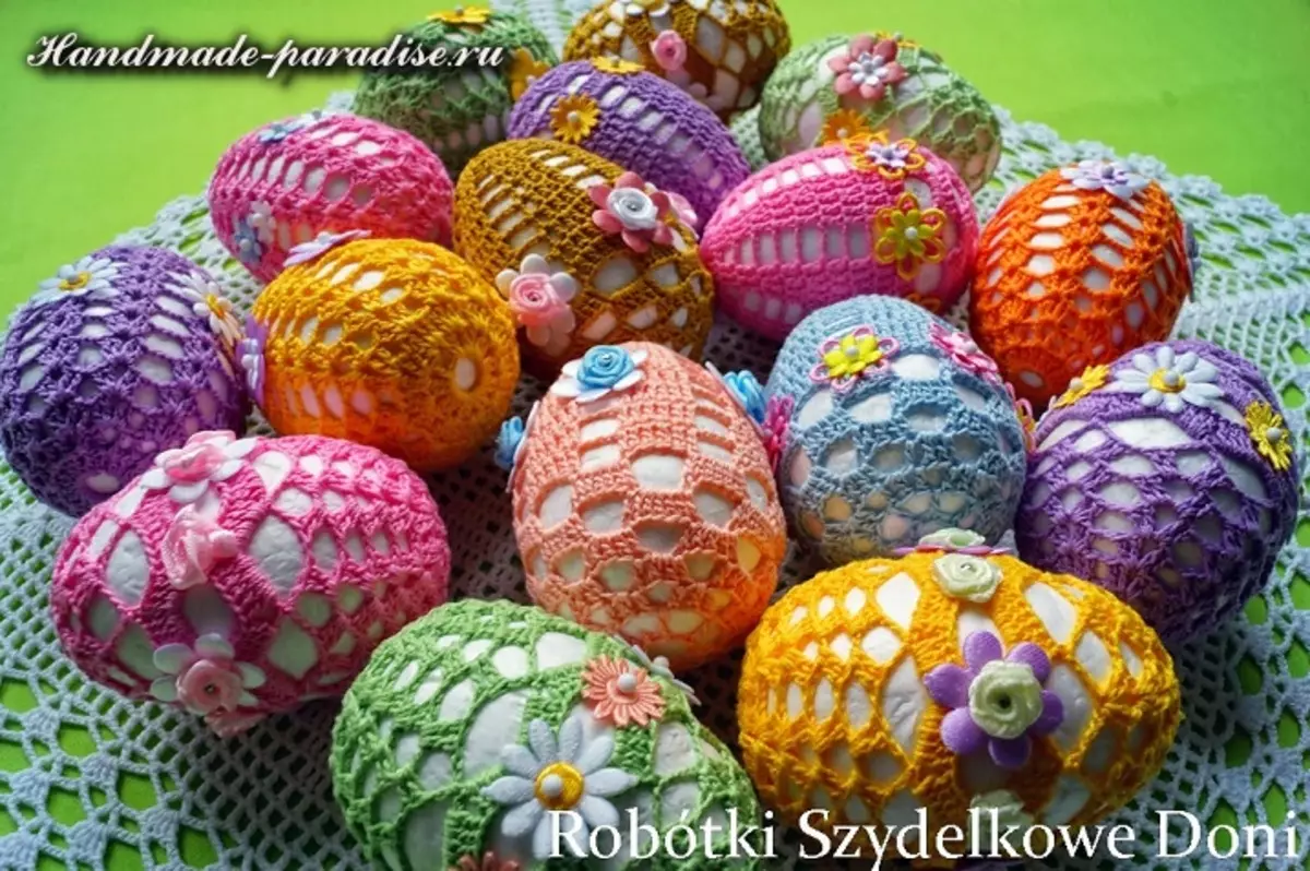 ວິທີການເຮັດໃຫ້ທາດແປ້ງ knitted ໄຂ່ Easter