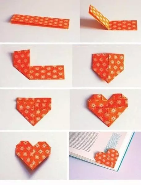 Origami për një ditar personal: si t'i bëjmë zemrat me foto dhe video