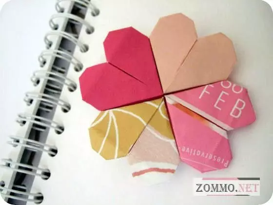 Origami for a personal diary: how to make hearts with photos and videos