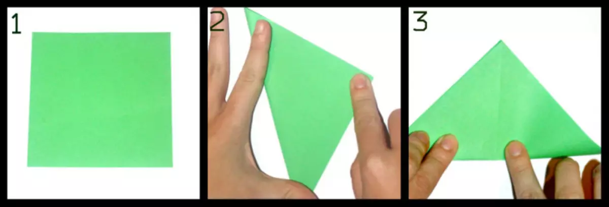 اوریگامی کاغذ گلابی: ویڈیو اور تصویر کے ساتھ ماسٹر کلاس