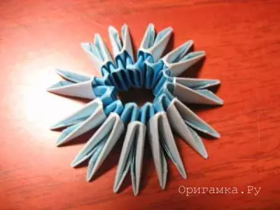 Origami papera vazo: majstra klaso kun video kaj foto