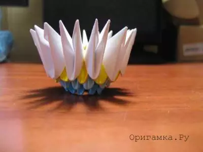 Origami Paper Vase: Master klasa sa video i fotografijom