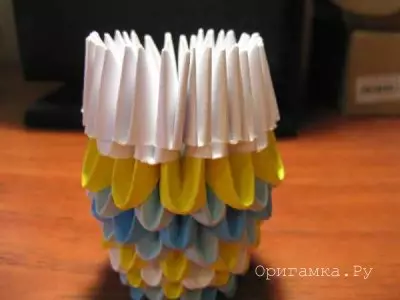 Origami Paper Váza: Master Class s videom a fotografiou