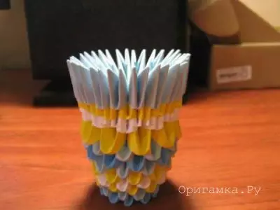 Origami Paper Vase: Master Class z wideo i zdjęciem