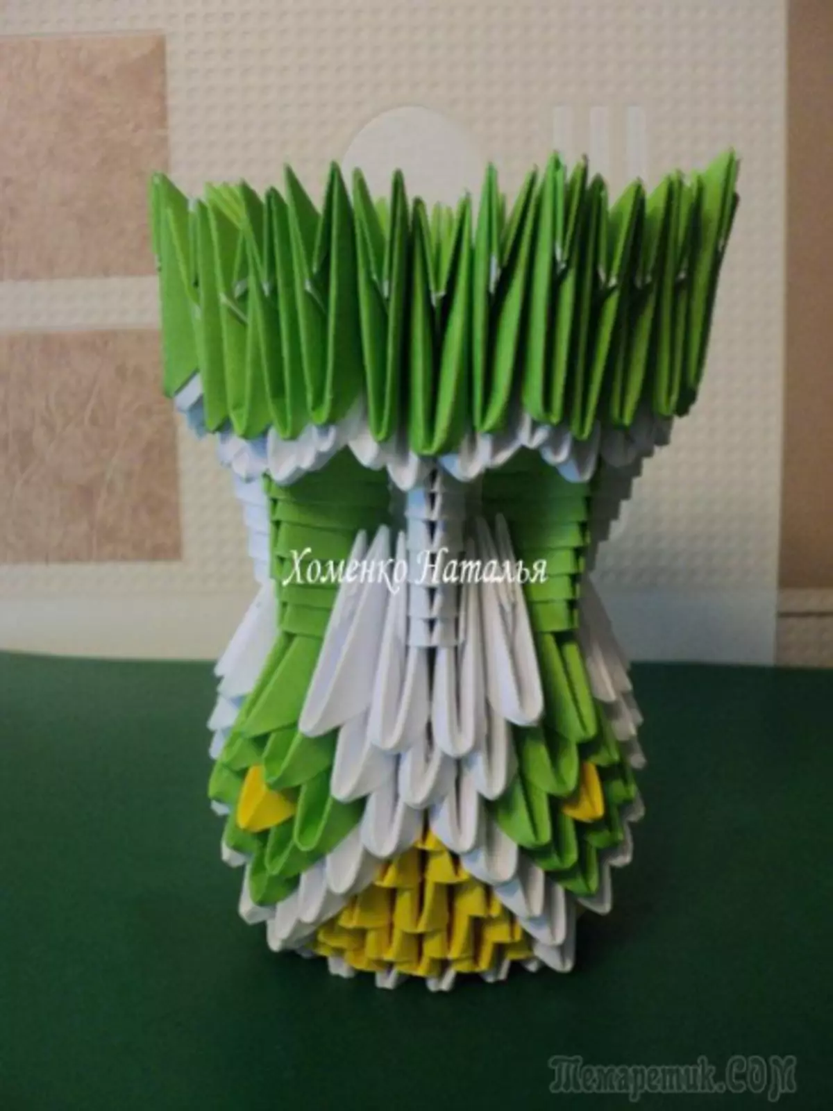 Origami Paper Vase: Master Class con video e foto